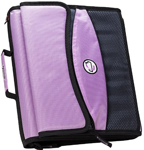 Caseit 2Inch ORing Zipper Binder with Removable Tab File, Lavender, D900LAV Picture