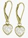 14 karat Gold Heart Leverback Earrings
