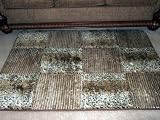 African Patchwork | Faux Fur Rug | 43 Inches by 63 Inches
