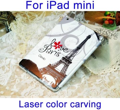 New (Laser Color Carving) Case for Ipad Mini, Protective Skins, Cover, Ultra Thin and Strong Case (Style: Love Paris)