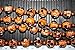 Halloween Theme Jack O' Lantern Face Glow In Dark Glass Beads(Pack of 12 beads)