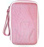 Nylon or Airform Portable GPS Navigator Carrying Case with Carabineer Clip and Screen Protector Shield for Mio C320 C520 C620 C720 - 11 Color Choices, NYLON-BABYPINK