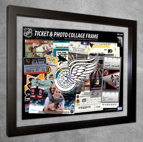 Detroit Red Wings Ticket & Photo Collage Frame