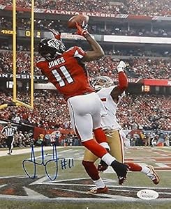Julio Jones Signed Photograph - 8x10 Touchdown Catch W - JSA Certified - Autographed NFL Photos