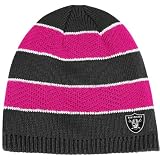 Reebok Oakland Raiders Women's Breast Cancer Awareness Knit Hat One Size Fits All