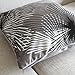 Flocking Dandelion Grey Black White Throw Pillow Case Decor Cushion Covers Square 1818 Inch Cotton Blend (grey)