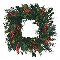 Square Cranberry Wreath - 22"