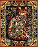 White Mountain Puzzles Tapestry Cat
