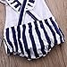 Newborn Baby Girl Striped Bodysuit Romper Jumpsuit Outfits Sunsuit Clothes