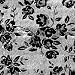 FOIL GIFT WRAP PAPER FLORAL SILVER