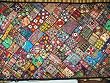 Gift Idea-Kutch Embroidered Wall Hanging Gujarat Red Blue Tapestry 78"
