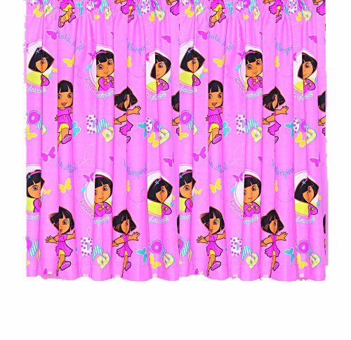 Character World Dora Play 72" Curtains