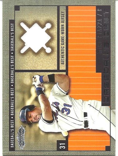 Mike Piazza 2002 Fleer Showcase Baseball's Best Memorabilia Jersey Card New York Mets