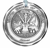 Hand Made in America US Army Military Christmas Ornament Made in USA