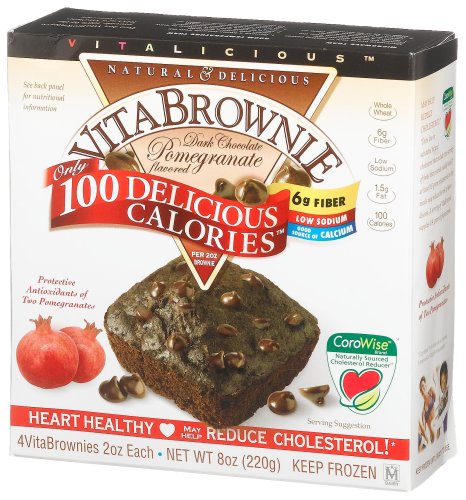 61H ojBSrFL photo 61H ojBSrFL Vitalicious Dark Chocolate Pomegranate Vitabrownies 2Ounce Units Pack of 16