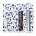 Tiddliwinks Blue Dot Flannel Receiving Blanket - 4 pk