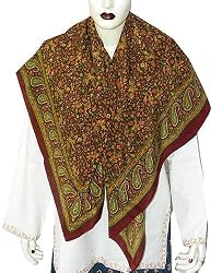 Square Scarf for Women Handpainted Silk 44 x 44 inches (sqsrf051)