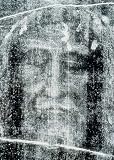 Keilrahmenbild (40 x 56, Anonymous) von "Turiner Grabtuch, Kopf in photographischer Umkehrung"