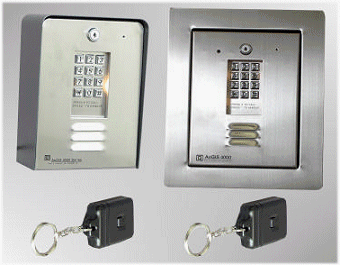PACH 4000 RT Stainless Steel Entry System - Single Tenant With Radio Receiver and Transmitter