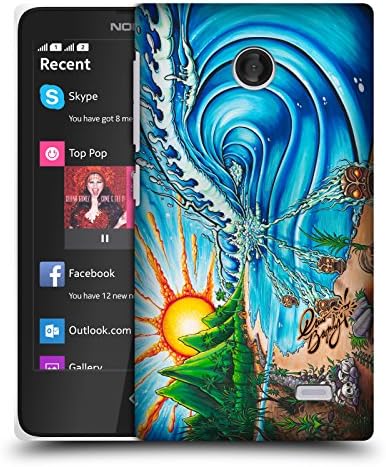 Official Drew Brophy Wall of Skulls Surf Art 2 Hard Back Case for Nokia X / X Dual SIM