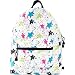 YakPak Star Paint Student Backpack WHITE