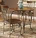 Hillsdale Montello Round 36-Inch Diameter 3-Piece Table Dining Set, Old Steel Finish, Set Includes 1-Table and 2-Chairs