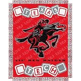 Texas Tech Red Raiders NCAA Triple Woven Jacquard Throw (044 Series) (36 x48 )