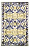 Pinzon Monaco 5'-by-8' Hand-Hooked Wool Rug, Blue