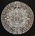 HISTORY MAYAN AZTEC CALENDAR SUN SCULPTURAL WALL RELIEF 17" Hand Made in USA by www.NEO-MFG.com WHITE MARBLE