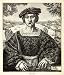 1888 Wood Engraving Portrait Young Man Renaissance Costume Heinrich Aldegrever - Original Wood Engra
