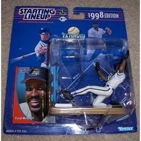 1998 Edition - Kenner - Starting Lineup - Extended Series - Fred McGriff #27 - Tampa Bay Devil Rays - Vintage Action Figure - w/ Trading Card - Limited Edition - Collectible