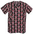 Texas Tech University Logo Scrubs Top Shirt-Size XL- 100% Natural Cotton - NOT a CHEAP BLEND - For HIM or HER- GIFT Ideas for Man Men Woman Women Ladies Nurses MOM Mother or DAD Father