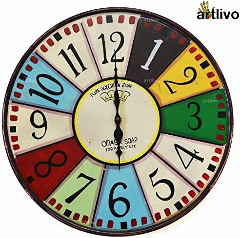 POPART Vibgyor Round clock - English
