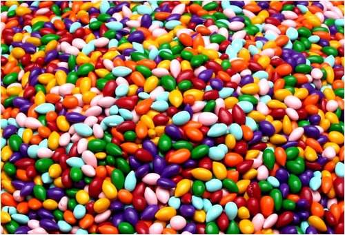 Rainbow Colored Chocolate Coated Sunflower Crunchies 2 lbs. by JR Mushrooms & Specialties