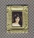 Dollhouse Miniature Framed Print of a Victorian Beauty
