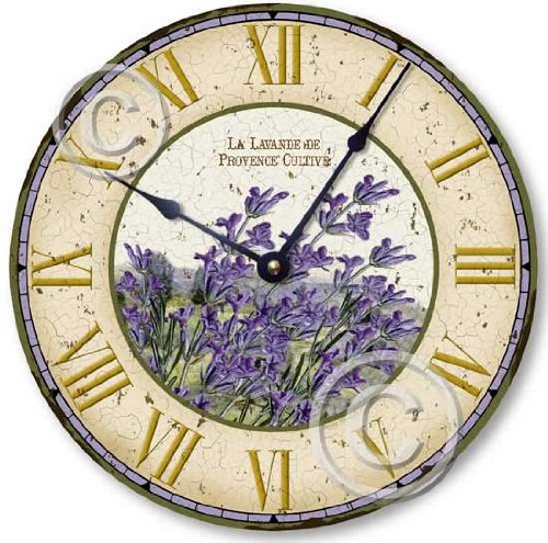 Vintage Style French Lavender Clock wall clocks