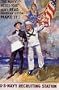 THE NAVY NEEDS YOU DON'T READ AMERICAN HISTORY MAKE IT US NAVY RECRUITING STATION LARGE VINTAGE POSTER REPRO
