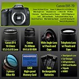 Canon EOS 7D 18MP CMOS APS-C Digital SLR Camera with EF-S 18-55mm f/3.5-5.6 IS Lens + Canon 75-300mm Lens + 2x Telephoto lens + Wide Angle Lens (4 Lens Kit) + 32GB CompactFlash Memory Card + 2 Extra Batteries + Car+Home Charger + 3 Piece Filter Kit + UV Filter + Full Size Tripod + Shockproof Case + Accessory Kit