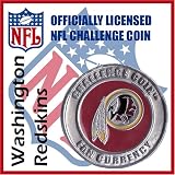 Washington Redskins NFL Football Helmet Challenge Coin Poker Card Guard with Air Tite Holder