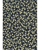 Central Oriental 8710NB Inspirations Petite Fleur Navy Blue Floral Rug