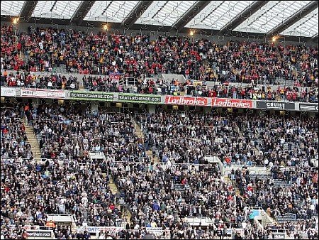Jigsaw of Arsenal and Newcastle fans before the match from Arsenal FC