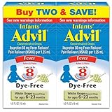 Children's Advil Infant Drops, For Ages 6 - 23 Months, White Grape, 1/2 Ounce Twinpack
