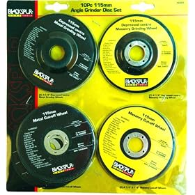 Blackspur Angle Grinder Disc Set - 10 Pieces BB-AG405