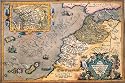 Art Poster, Map of Northwestern Africa - 27.5 x 18.75