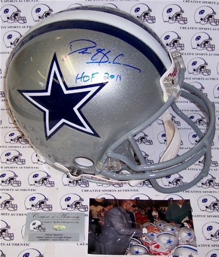 Deion Sanders Autographed/Hand Signed Dallas Cowboys Authentic Helmet