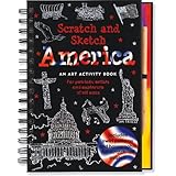 america scratch and sketch an art activity book for adventurous artists and explorers of all ages scratch 