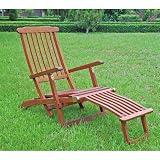 ICI Wooden Steamer Deck Lounger Chair