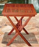 Outdoor Wood Folding Bistro Table