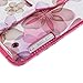 iPad mini Case - Nozza iPad mini 3 / iPad mini 2 / iPad mini Case, 360 Degree Rotating Multi-Angle Stand Smart Cover with Auto Wake/Sleep Feature Flower Pink