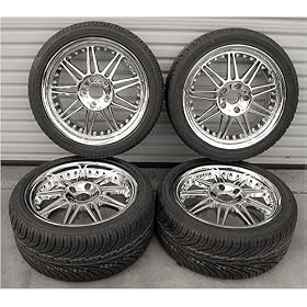 (4) 18 chrome wheels tires fit BMW 5 6 7 8 series 525 745